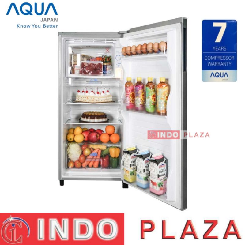 KULKAS 1 PINTU AQUA AQR-D181 / D191 model bunga dan polos