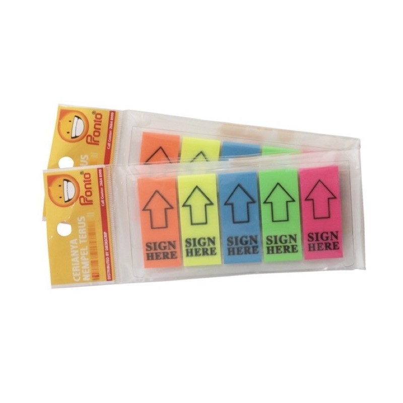 

Pronto Sticky Note Film Arrow "Sign Here" 100 Sheets