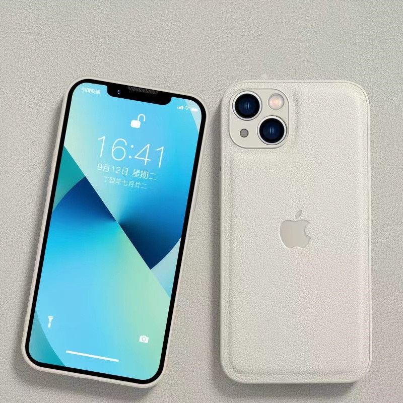 Case Bahan Silikon Dan Kulit Motif Timbul Untuk iphone 11 pro max 13 / 12 pro max X / Xs max XR 7 / 8 / se2020 7 plus8 plus