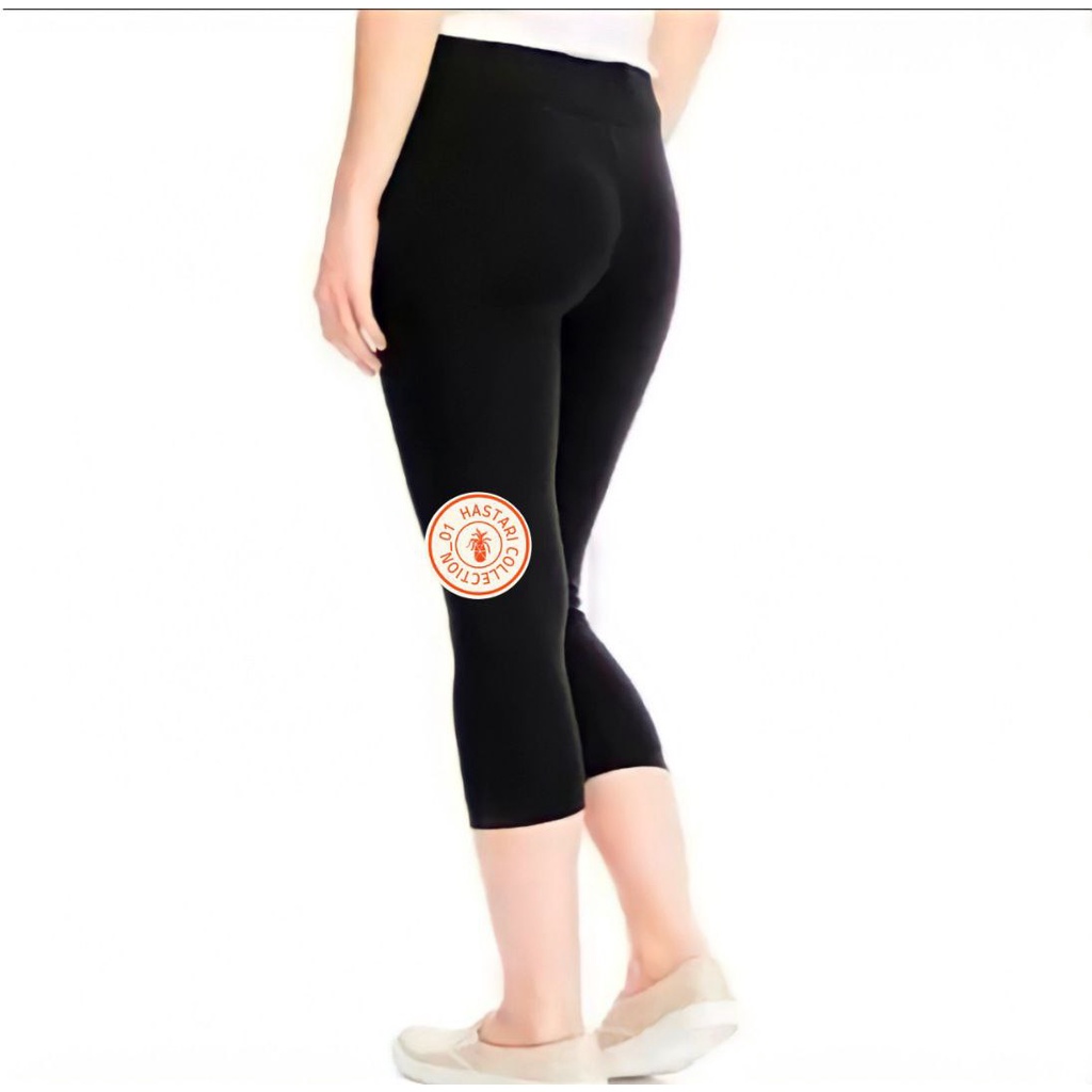 LEGGING LEJING POLOS TEBAL 3/4 LEGGING ADEM