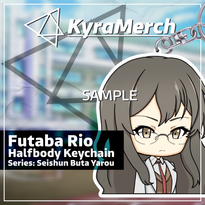 Keychain Halfbody Anime Seishun Buta Yarou Futaba Rio
 | KyraMerch Anime Fanmerch Dealer