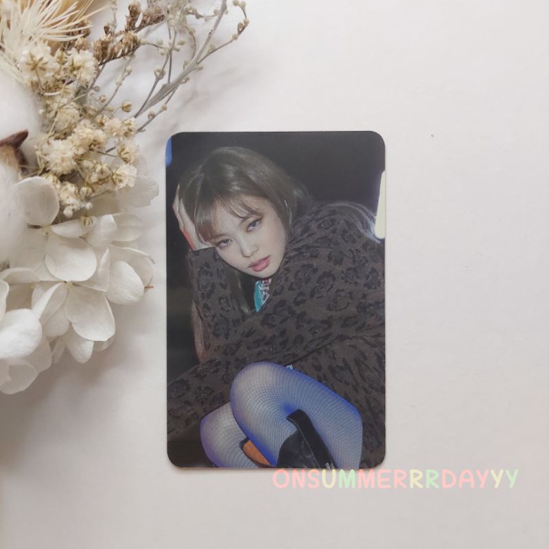 PC Jennie BLACKPINK The Album Limited Photocard Japan 1 Edition square up boombayah whistle solo on 