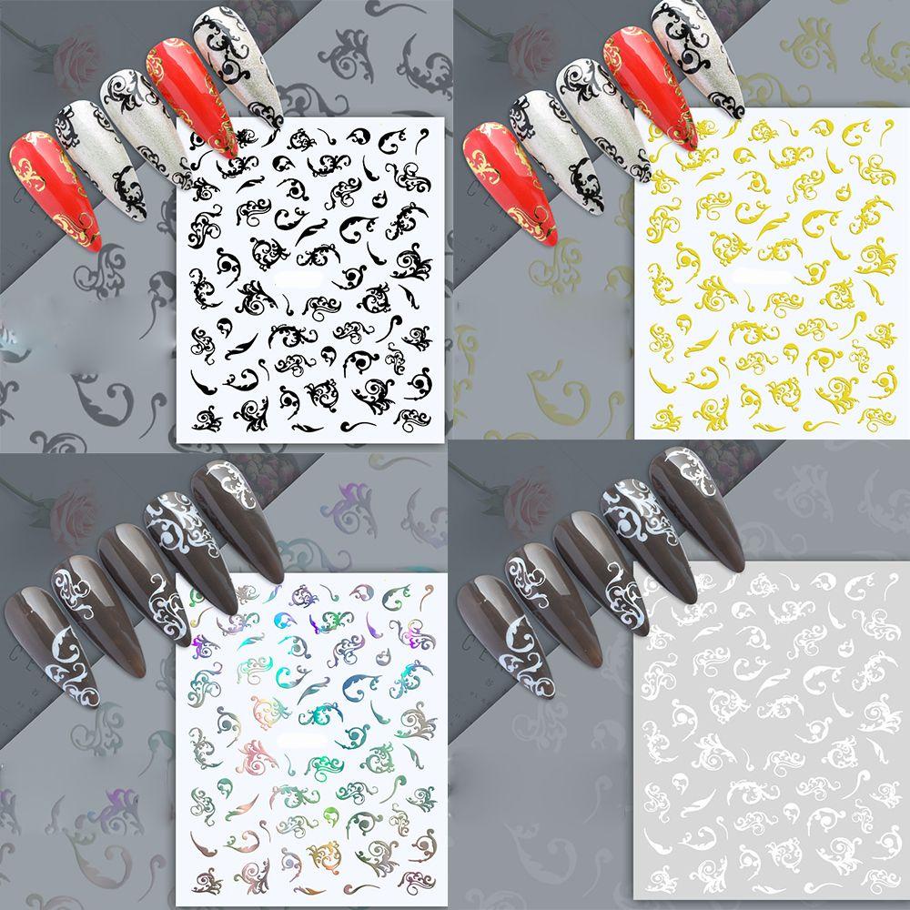 Preva 1lembar Stiker Nail Art Perlengkapan Kuku Perekat Diri Manicure Decor Nail Perhiasan Aksesoris