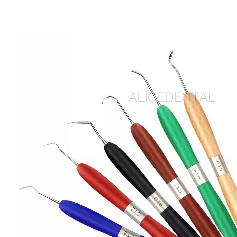 HIGH QUALITY Composite filling instrument titanium anti lengket non sticky dental restorative resin komposit carving instrumen tambal gigi condensa fissura applica misura eccesso modella alat tambal gigi