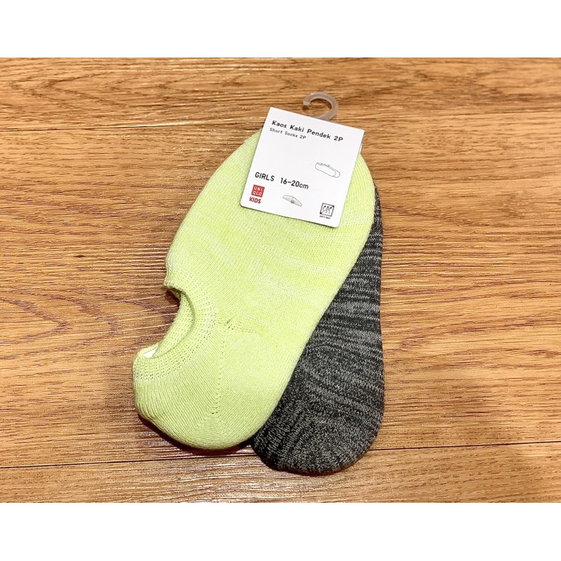 UNIQLO Kids Socks Kaos Kaki Short Polos 2 Pairs Original