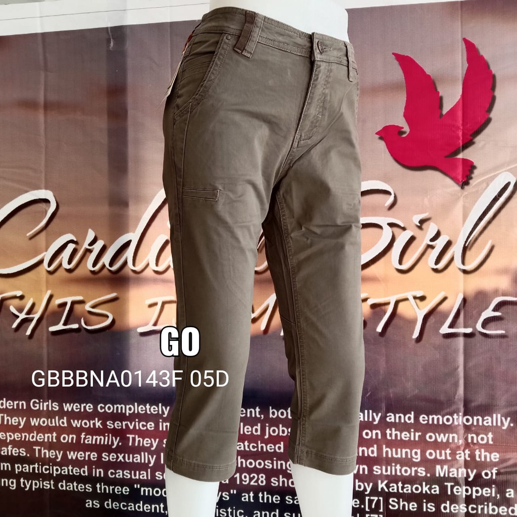 gof CARDINAL CELANA BAHAN 7/8 Pakaian Wanita Celana Katun Casual Original Cardinal