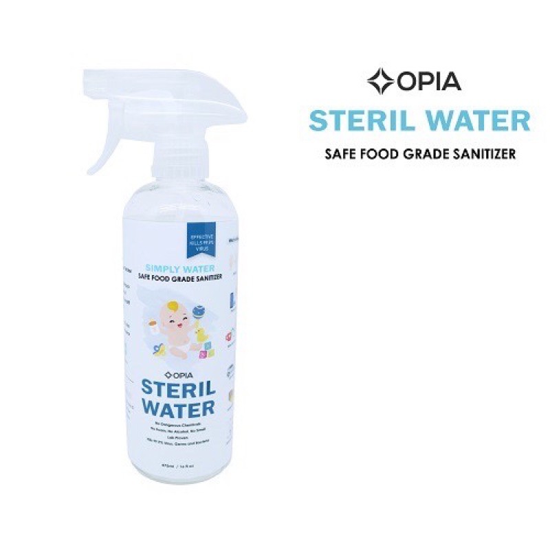 Opia Steril Water &amp; Sanitizer Membunuh kuman 99,9%