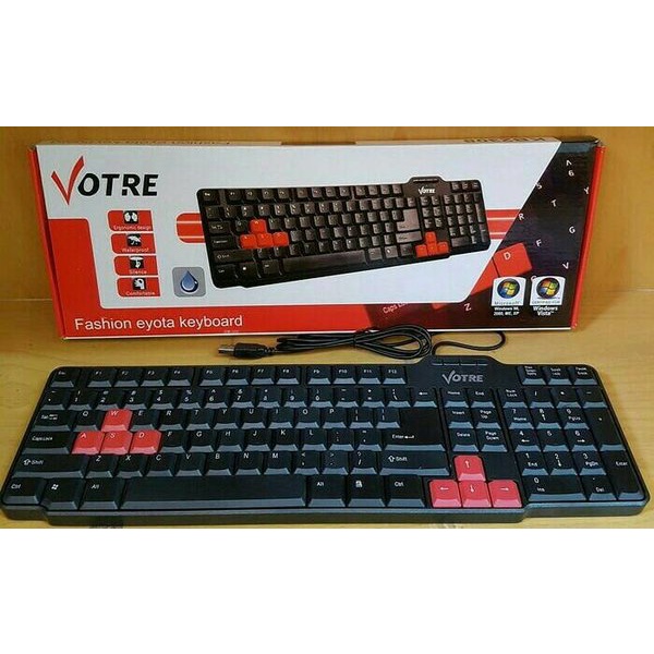 Votre Keyboard USB Tombol Merah