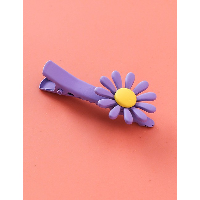 LRC Jepit Rambut Fashion (short Paragraph) Frosted Candy Color Hair Clip F68093