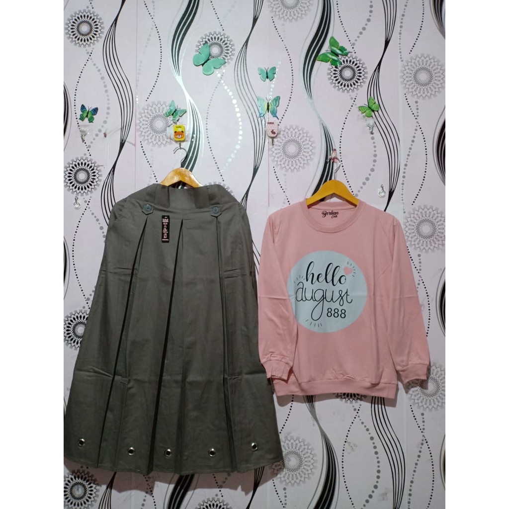 SETELAN ROK DAN KAOS ZOLAQU