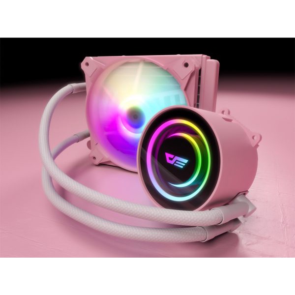 AIGO DARKFLASH DX120 TWISTER ARGB Liquid CPU Cooler - Pink