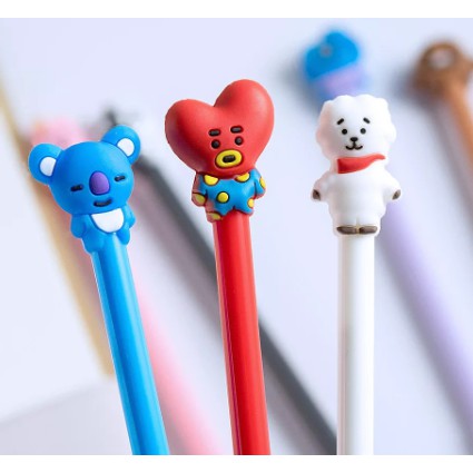 

Pulpen BT21 Black ink Gel Pen / Pena BTS / ARMY Stationary / Pulpen BTS / Pena Karakter BTS
