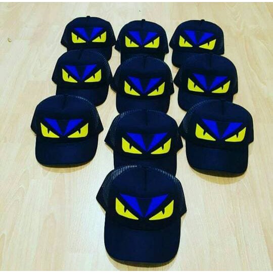 Diskon TOPI   TRUCKER FENDI MONSTER PREMIUM Limited