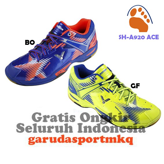 Sepatu Badminton Victor SHA 920ACE / Sepatu Bulutangkis Victor Ori / Sepatu Victor SHA 920 ACE