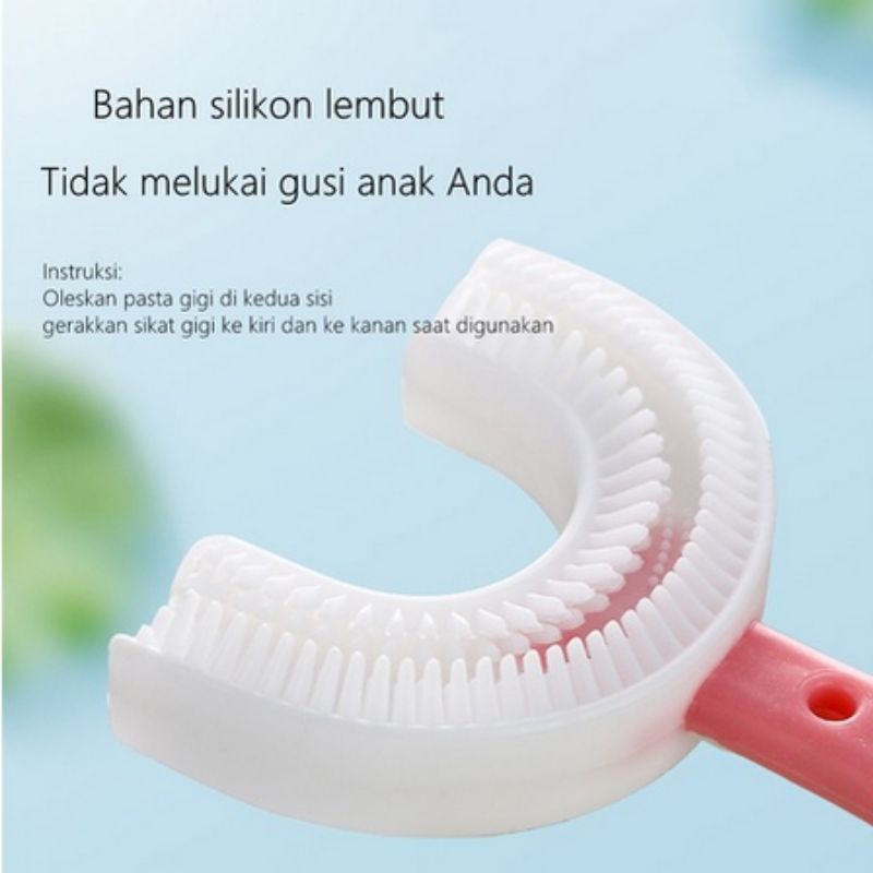 SIKAT GIGI ANAK BENTUK U // TOOTH BRUSH SILICON