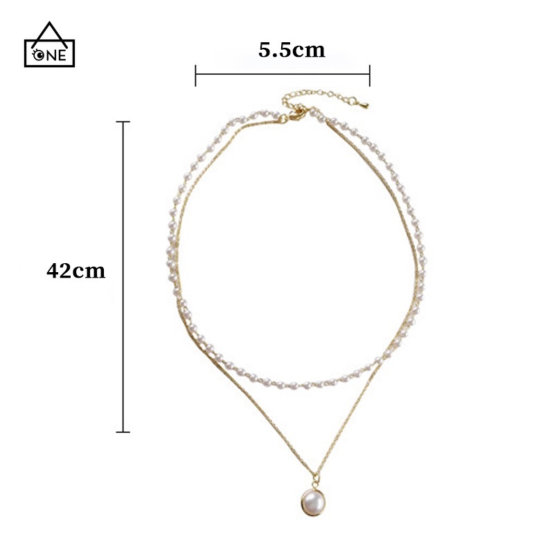 COD❤Fashion Retro  Korea Kunci Kalung Multilayer Liontin Wanita Rantai Emas Kalung Perhiasan  A one