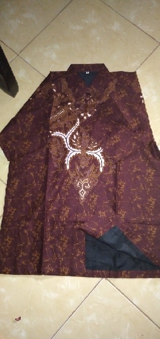 [full Furing] Batik Pria Lengan Pendek Rakha Bahan Katun Sragenan Solo By Kanaya