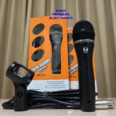 MICROPHONE MIC CABLE MIKROPON MIK KABEL TOA ZM-270 ORIGINAL ORI BAGUS TERLARIS TERBAIK GARANSI MASJID