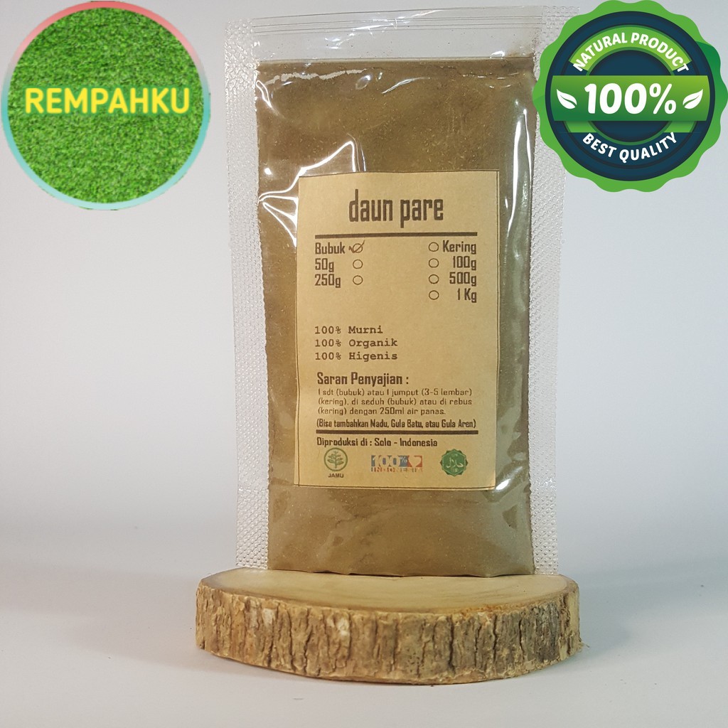 

DAUN PARE BUBUK 500 GRAM - Momordica Charantia - MURNI - JSR - R