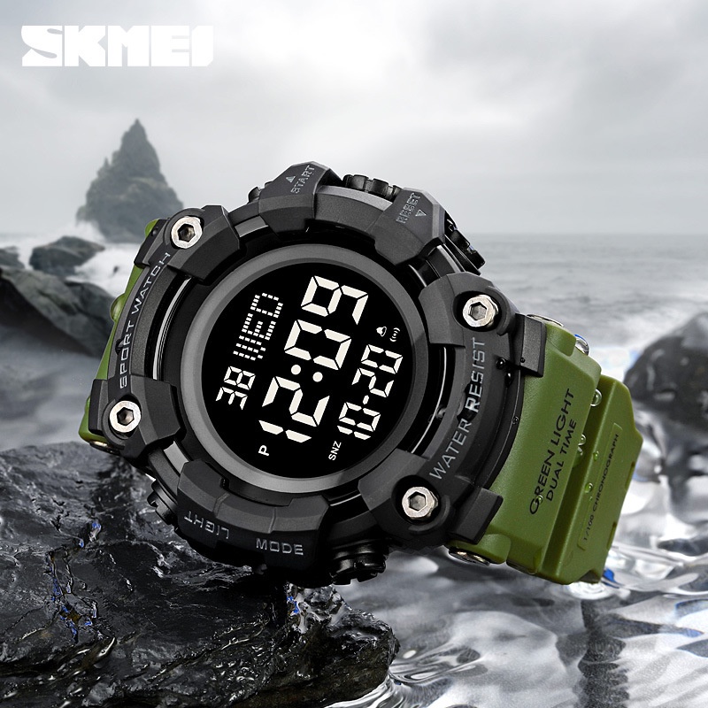 SKMEI 1968 Jam Tangan Pria Digital Sport Watch Anti Air 5 Bar