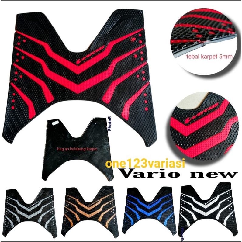 Karpet Motor atau Tatakan Kaki Motor Vario 125 Vario 150 tahun 2018-2022