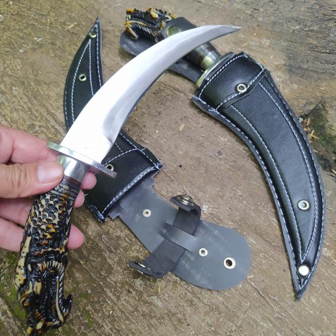 Pisau Dapur Baja Ukir Naga 01