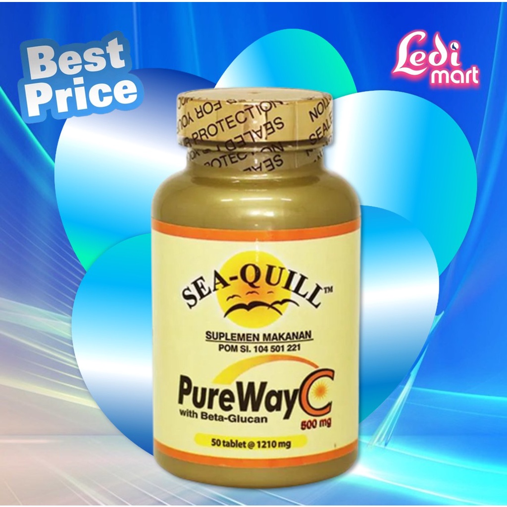 Sea-Quill Pureway C 30 &amp; 50 Tablet / Sea Quill / Seaquill / Vitamin Daya Tahan Tubuh / LEDI  MART