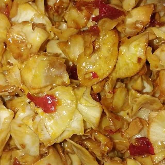 

Keripik singkong bumbu rujak(Rasa pedas manis asem)