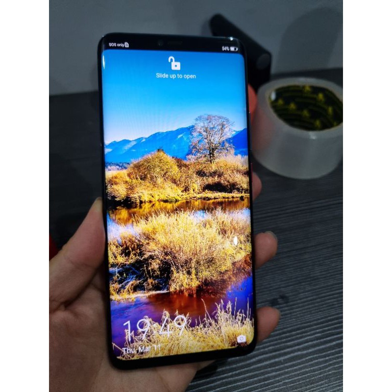 huawei mate 20 pro second bekas layar mulus fullset banyak bonus case ex resmi 6/128gb OLED