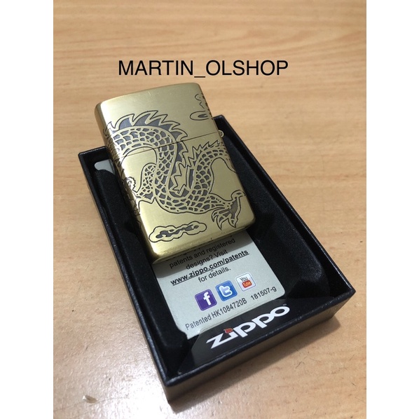 Zippo Motif Grafir Zippo Motif Naga/Dragon full Casing Zippo Premium