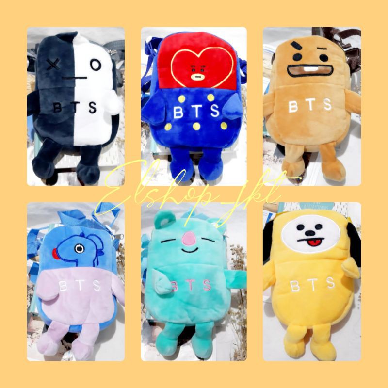 TAS SLINGBAG BTS BONEKAH / TAS SELEMPANG BTS/