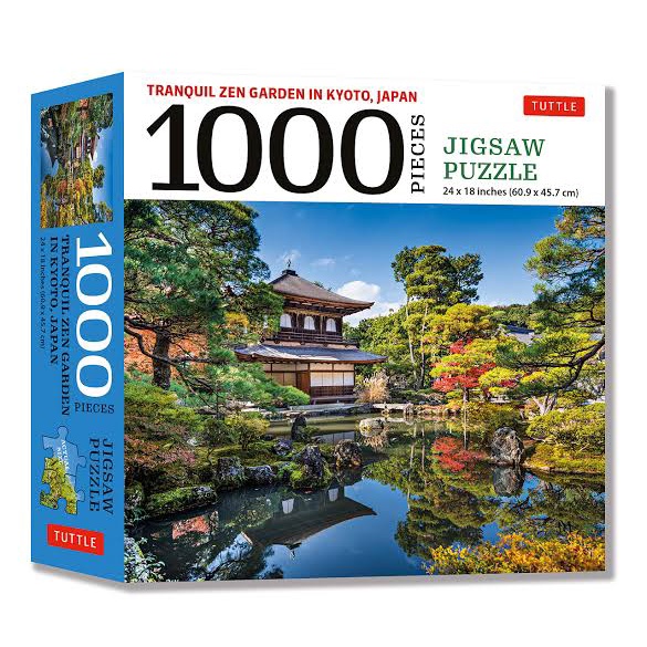 TRANQUIL ZEN GARDEN IN KYOTO JAPAN - 1000 PIECE JIGSAW PUZZLE