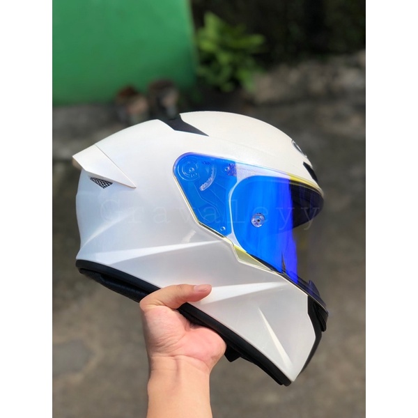 PALING MURAH VISOR IRIDIUM BLUE RED GOLD GREEN KYT TT COURSE