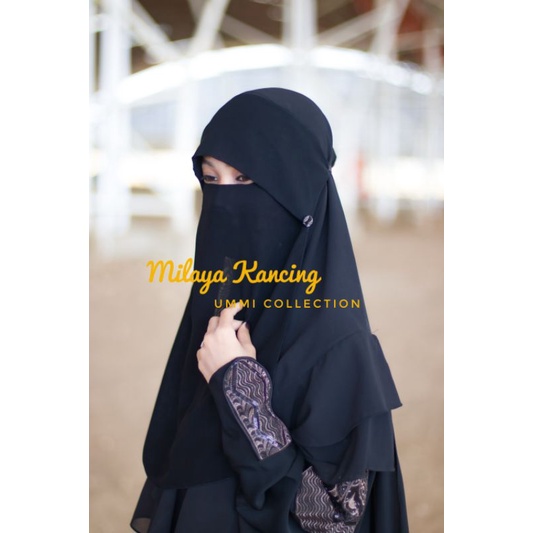 Niqab milaya poni kancing