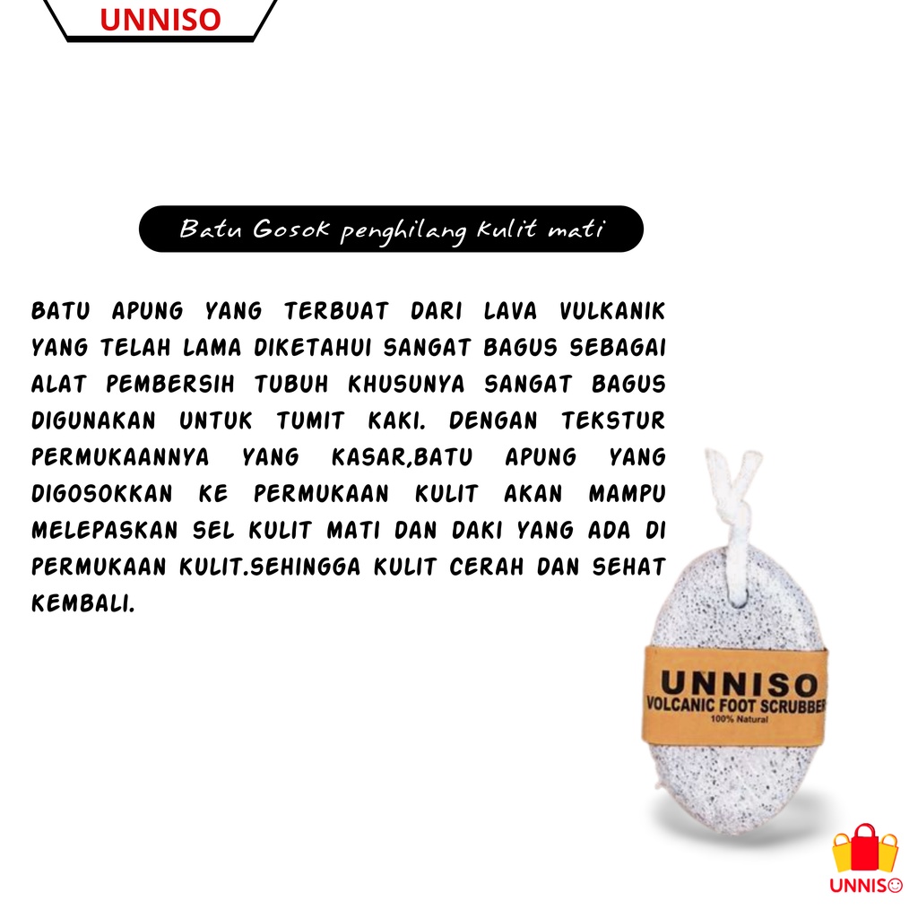 UNNISO - Penggosok Kaki Batu Apung PKB1