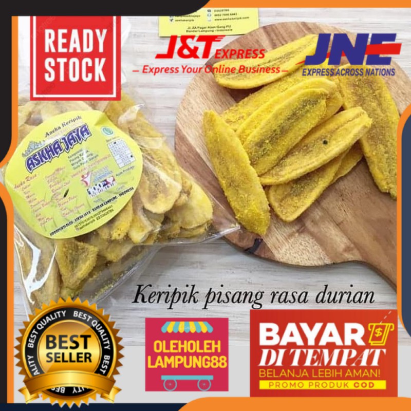 

Askha Jaya Keripik Pisang Kepok Rasa Durian Kemasan 215Gr Keripik Pisang Durian Oleh Oleh Lampung