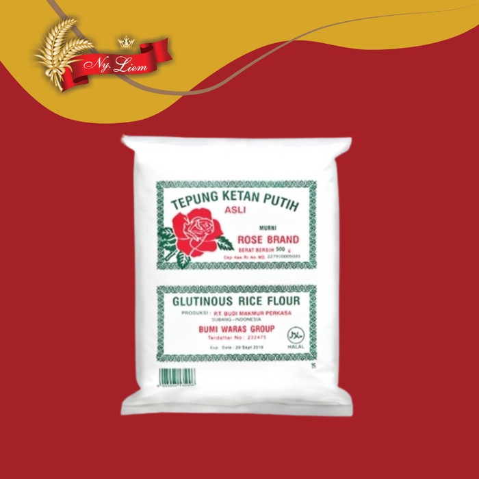 

Ketan-Beras-Tepung- Rose Brand Tepung Ketan Putih 500 Gram -Tepung-Beras-Ketan.