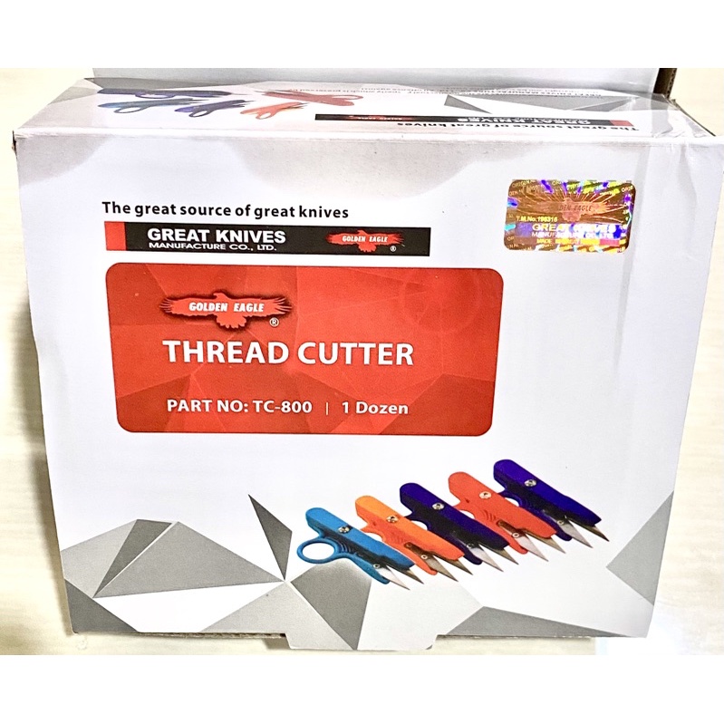 gunting benang / gunting tangan / gunting buang benang / gunting serba guna golden eagle tc800 (random warna)