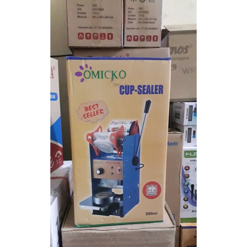 MESIN PRESS GELAS PLASTIK/CUP SEALER OMICKO 500 ML