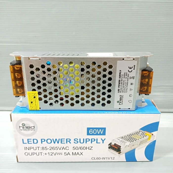hiled Switching 5A 12 Volt 60 W power supply HILED 5 A trafo 12V 5 ampere 60watt