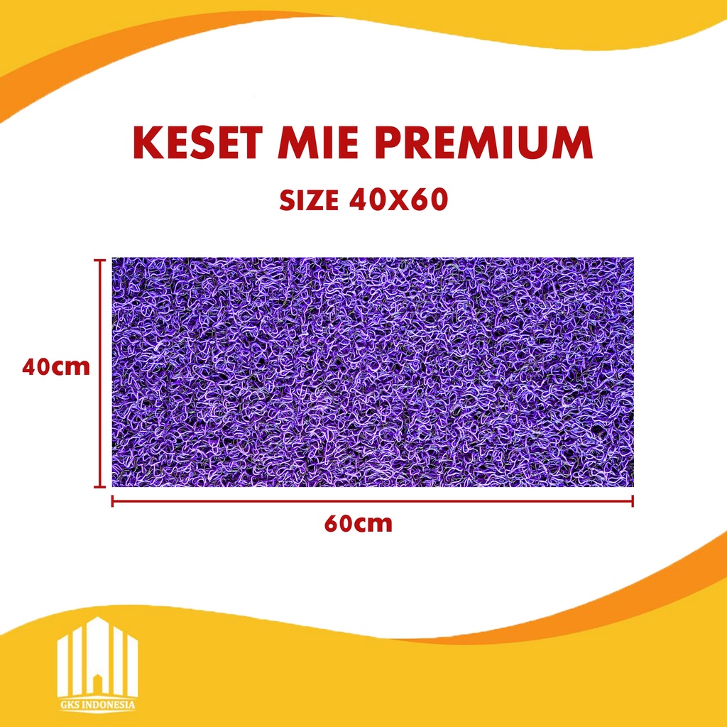 KESET KAKI PREMIUM ANTI SLIP BAHAN MIE / BIHUN UK. 60 X 40 CM