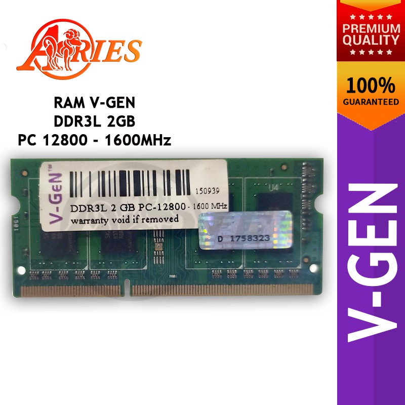 SODIMM RAM Laptop DDR3L 2GB PC 12800 Untuk Asus Acer Dell Hp Lenovo Toshiba
