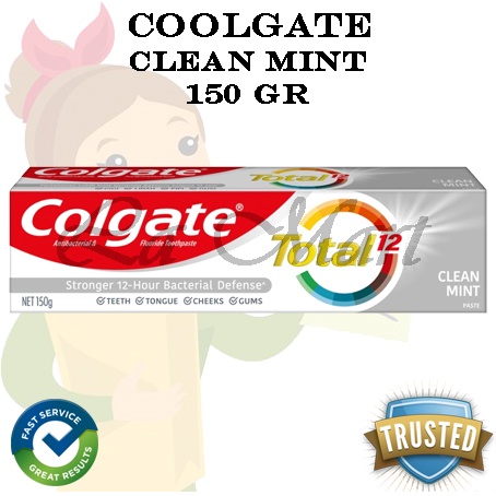 ODOL PASTA GIGI sikat gigi COLGATE TOTAL 12 CLEAN MINT paste TOOTHPASTE 150GR