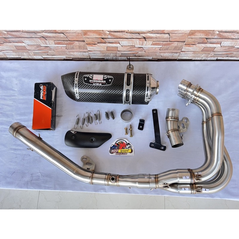 knalpot yoshimura r77 usa carbon original fullsistem zx25r bkan arrow leovince yoshimura prospeed r9