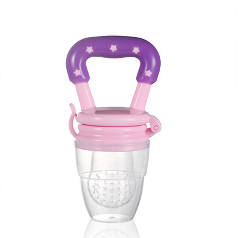Banyak ukuran Empeng Buah Sayuran Bayi Lucu Dot Bayi  Baby Fruit  Food Feeder-Pink