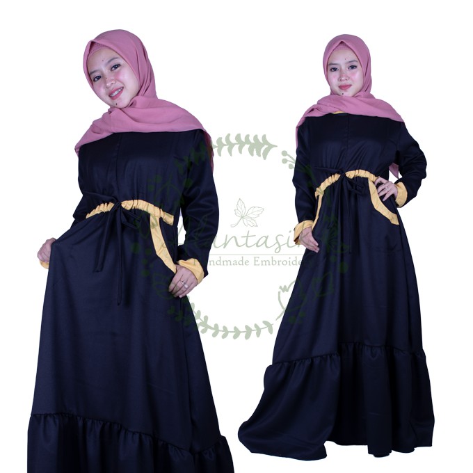 Alantasik - gamis syari arabian crepe list R.12