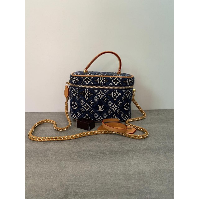 TAS WANITA LV SINCE 1854 VANITY PM MONOGRAM JACQUARD