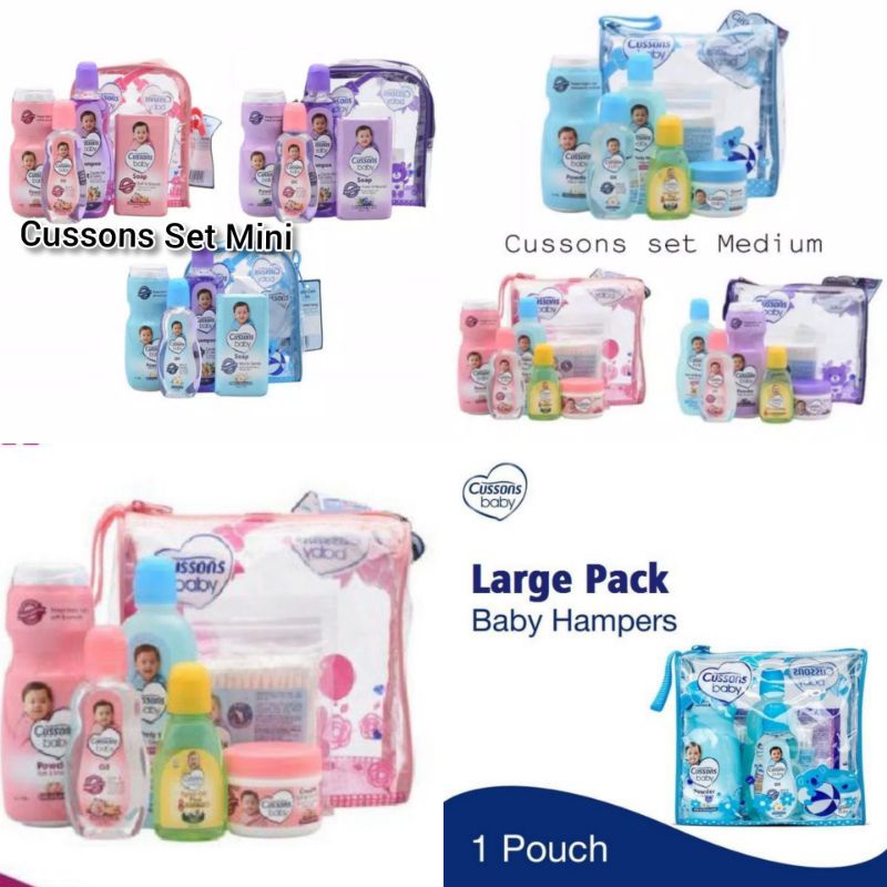 ORIGINAL Cussons Gift Bag Set Mini Medium Large / Kado Bayi Baru Lahir Newborn / Hadiah Lahiran