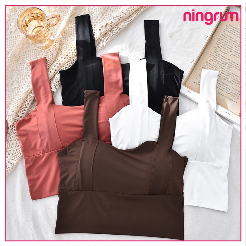 Ningrum Pakaian Dalam Bra Wanita BH Wanita Tanktop Cup BH Singlet Atasan Wanita Crop Model Korean Import - 2009
