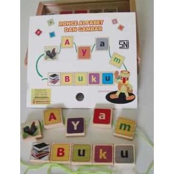 Mainan Edukatif / Edukasi Anak - Balok Kayu - ronce Ronche Alfabet abc